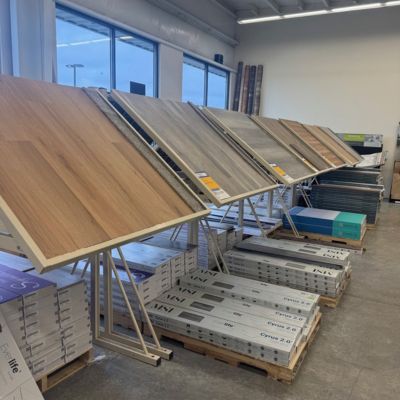 The Floor Trader's Jackson showroom LVP display