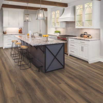 luxury vinyl plank flooring in a Jackson kitchen