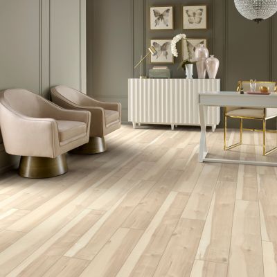 luxury vinyl plank flooring in a Jackson home office